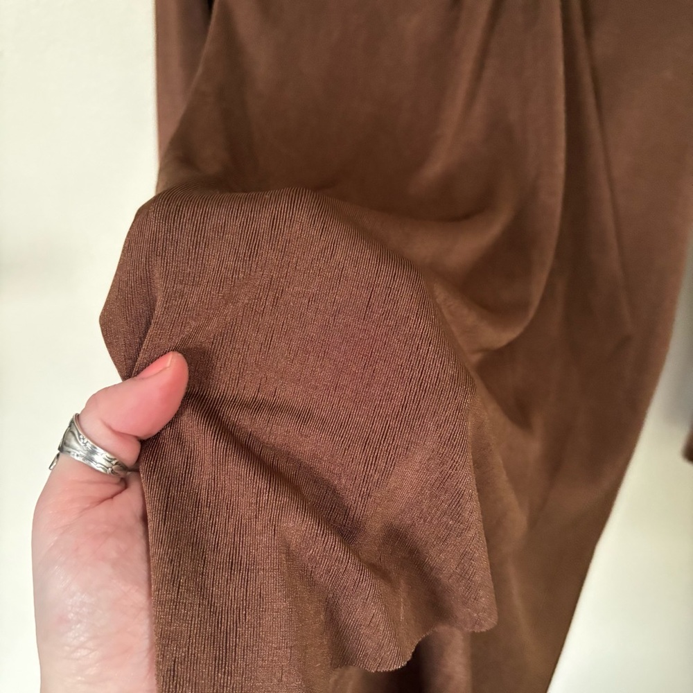 Forever 21 Brown Long Sleeve Dress Size Medium - Picture 10 of 13